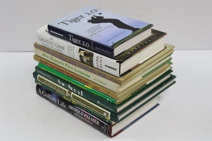 Ten (10) Assorted Golf Books - Instant Library