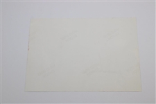 Tiger Woods Signed Original on Augusta National Grounds with Guard Photo JSA ALOA