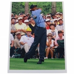 Tiger Woods Signed Original Post Swing During Masters Practice Rd Photo JSA ALOA