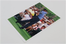 Tiger Woods Signed Original Post Swing During Masters Practice Rd Photo JSA ALOA