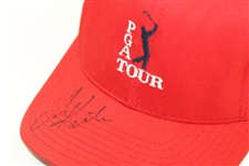 Tom Kite Signed Red PGA Tour Hat JSA ALOA