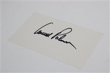 Arnold Palmer Signed 3x5 Index Card JSA ALOA