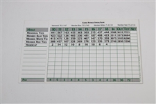Jack Nicklaus Signed Muirfield Village GC Official Memorial Course Scorecard JSA ALOA
