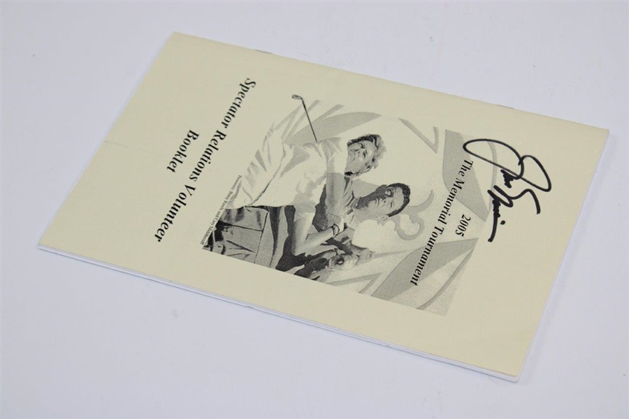 Jack Nicklaus Signed 2005 The Memorial Tournament Spectator Relations Volunteer Booklet JSA ALOA