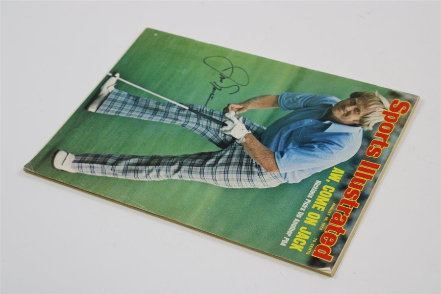 Jack Nicklaus Signed August 18, 1975 Sports Illustrated Newsstand Magazine JSA ALOA