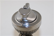 Classic Silver Colored Putting Golfer with Golf Ball Themed Lighter on Back
