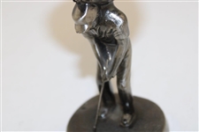 Classic Silver Colored Putting Golfer with Golf Ball Themed Lighter on Back