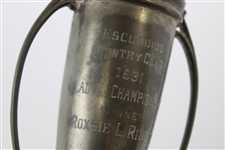 1931 Escondo Country Club Ladies Championship Trophy Won by Roxsie L. Ridley