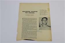 Arnold Palmer Signed Magazine Page JSA ALOA