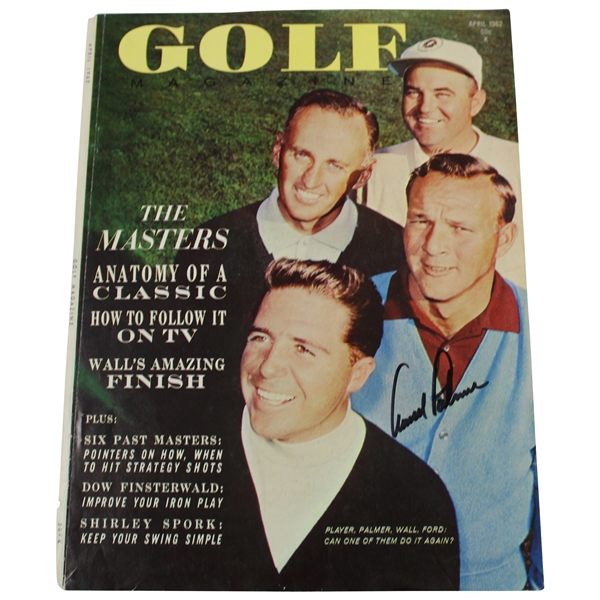 Arnold Palmer Signed 'Golf' Magazine Cover April 1962 JSA ALOA