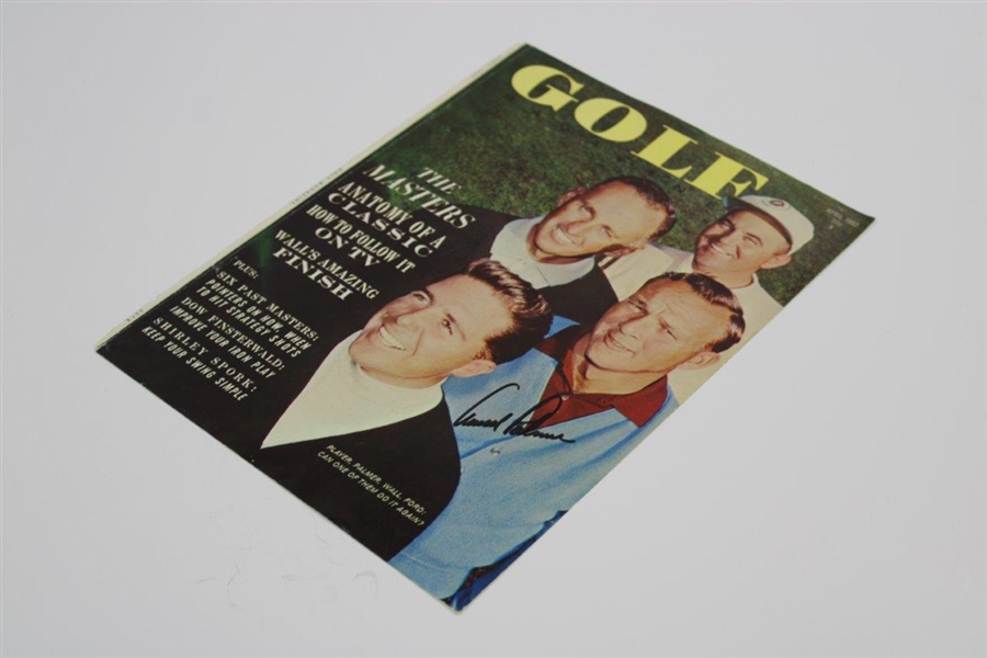 Arnold Palmer Signed 'Golf' Magazine Cover April 1962 JSA ALOA