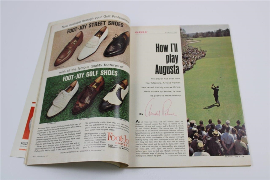 Arnold Palmer Signed Golf Magazine April 1963 JSA ALOA