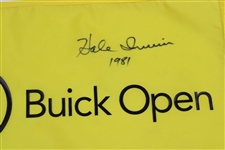 Hale Irwin Signed 1981 Buick Open Embroidered Flag JSA ALOA