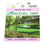 2009 Masters Tournament SERIES Badge #R02369 - Ángel Cabrera Winner