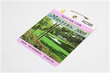 2009 Masters Tournament SERIES Badge #R02369 - Ángel Cabrera Winner