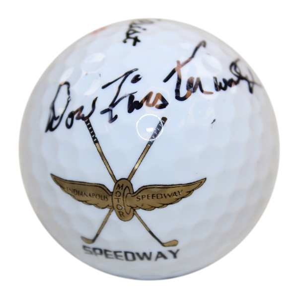 Dow Finsterwald Signed Indianapolis Speedway Logo Golf Ball - Site of '63 500 Festival Open Win JSA ALOA