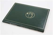 1995 Masters Tournament Green Annual Book - Ben Crenshaw Winner