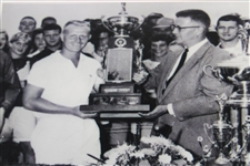 Jack Nicklaus Signed 1957 National Jaycee Tournament Photo JSA ALOA