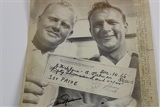 Jack Nicklaus Signed 1966 PGA Team Championship Photo JSA ALOA