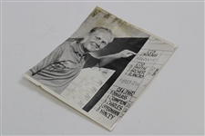 Jack Nicklaus Signed 1968 Western Open Championship Photo JSA ALOA