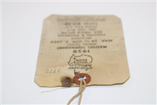 1959 Masters Tournament SERIES Badge #2728 - Art Wall, Jr. Winner & Nicklaus Masters Debut
