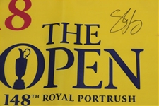 Shane Lowry Signed 2019 Open Championship Flag Beckett #BF13439