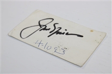 Jack Nicklaus Signed Augusta, Georgia Business Card JSA ALOA