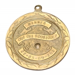 Champion Chi-Chi Rodriguez's 1988 Digital Seniors Classic 10k Gold Winner's Medal