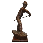 Large Heavy Bronze Chi-Chi Rodriguez Statue by Artist R. Reruria