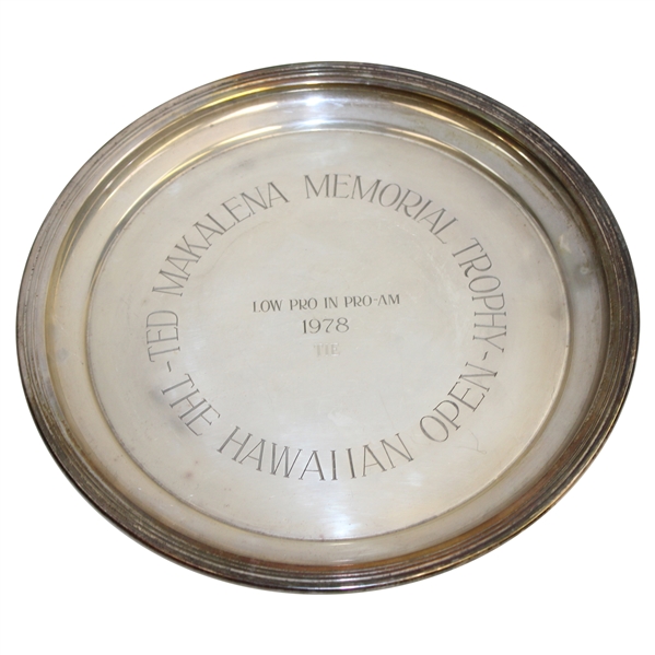 Chi Chi Rodriguez's 1978 Hawaiian Open Ted Makalena Memorial Trophy Plate - Pro-Am Low Pro