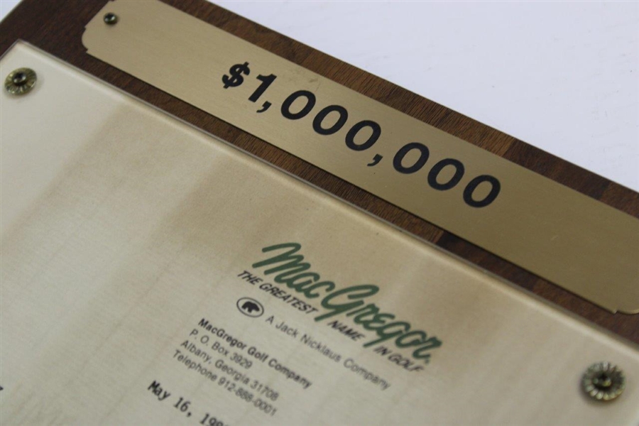 Chi Chi Rodriguez's 1985 MacGregor Congratulatory Newest Millionaire Signed Letter Plaque