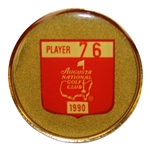 Masters Champion Gay Brewers 1990 Masters Tournament Contestant Badge #76 