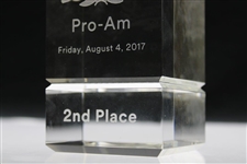 Chi Chi Rodriguez's 2017 Post-It Brand Greats of Golf Pro-Am Glass 2nd Place Trophy