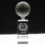 Chi Chi Rodriguez's 2017 Post-It Brand Greats of Golf Pro-Am Glass 2nd Place Trophy