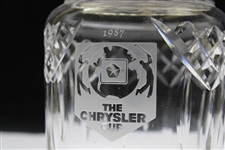 Chi Chi Rodriguez's 1987 The Chrysler Cup Glass Trophy Jar with Removable Lid