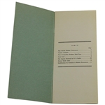 1941 Masters Records of the Tournament Booklet from Past Course Manager