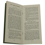 1941 Masters Records of the Tournament Booklet from Past Course Manager