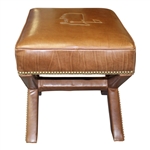 2022 Augusta National GC Berckman's Place Masters Ltd Ed Brown Leather Ottoman