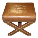 2022 Augusta National GC Berckman's Place Masters Ltd Ed Brown Leather Ottoman