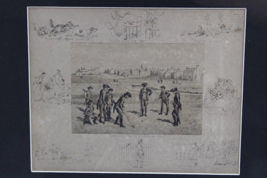 Original Artist Frank Paton 'Royal & Ancient, St. Andrews 1798' Signed Etching - Framed