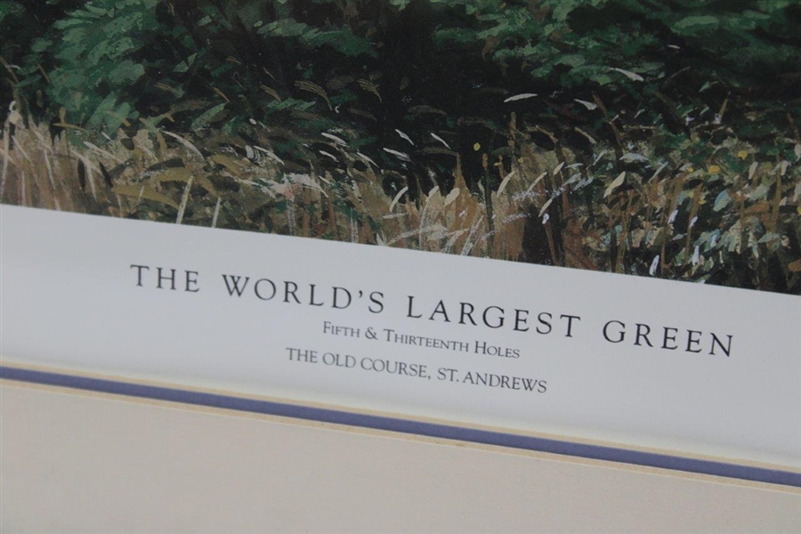 Arthur Weaver “The World’s Largest Green” Ltd Ed. Print #5/1,000 - 1989 - Framed