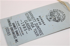 Arnold Palmer Signed 1985 Barnett Suntree Classic Sunday Ticket #00543 JSA ALOA