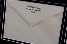 Pair of 2005 Masters Tournament Invitations with Envelope - Participate & Presence - Framed