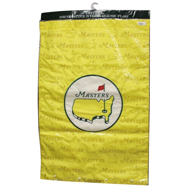 Masters Tournament Logo Large Yellow Decorative Nylon House Flag in Original Package