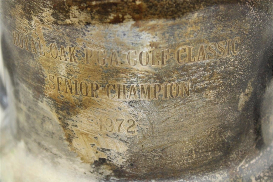 1972 Royal Oak PGA Golf Classic Senior Champion Winner's Silverplated Trophy