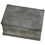 1932 The Country Club Best Ball of Four Partners vs Par Winners Pewter Trophy Box
