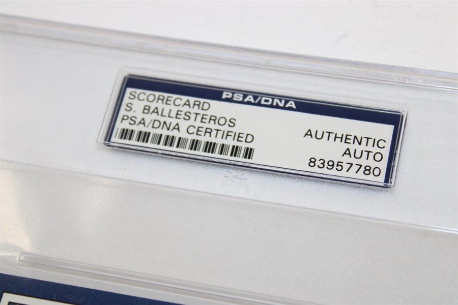 Seve Ballesteros Signed Westchester CC Scorecard Authentic AUTO PSA/DNA #83957780
