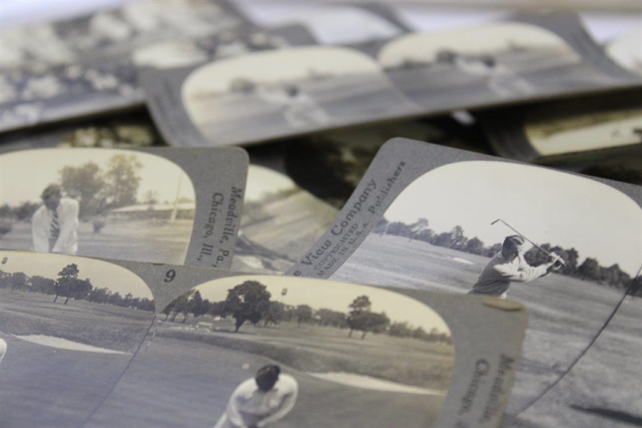 Keystone View Co. & other Stereographic Library Cards Inc. Bobby Jones w/Original Viewer