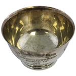 1953 Wyoming Golf Club Seniors Championship Runner-Up Trophy Bowl Won by Gil. Comstock