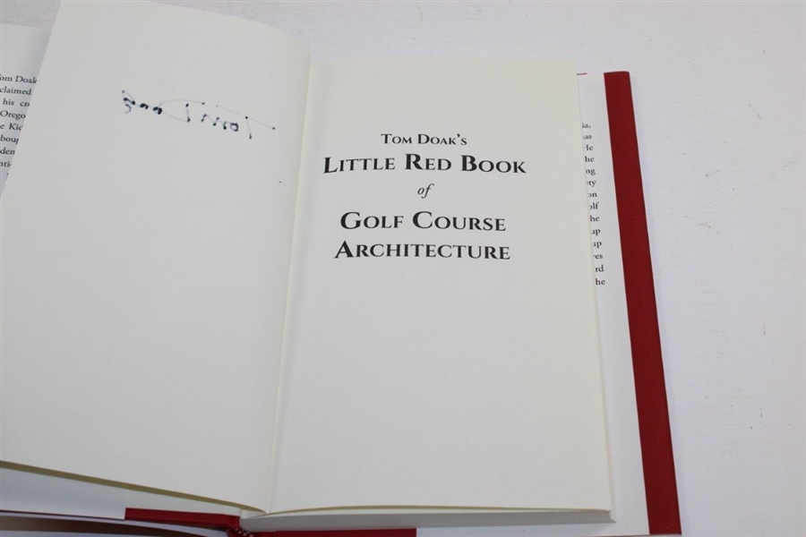 2017 'Tom Doak's Little Red Book of Golf Course Architecture' Signed by Doak
